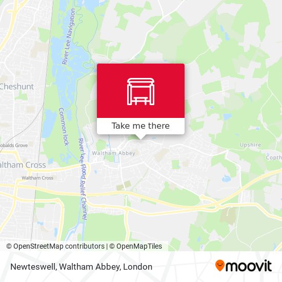 Newteswell, Waltham Abbey map