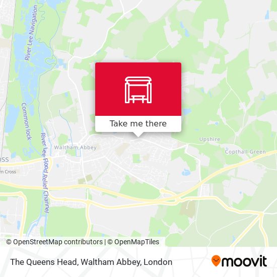 The Queens Head, Waltham Abbey map