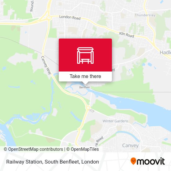 Railway Station, South Benfleet map