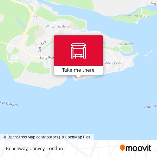 Beachway, Canvey map