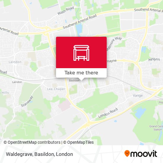 Waldegrave, Basildon map