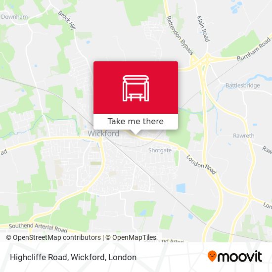 Highcliffe Road, Wickford map