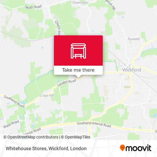 Whitehouse Stores, Wickford map