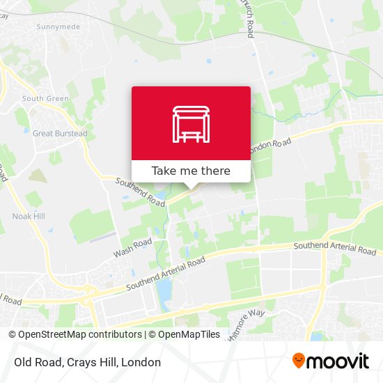 Old Road, Crays Hill map