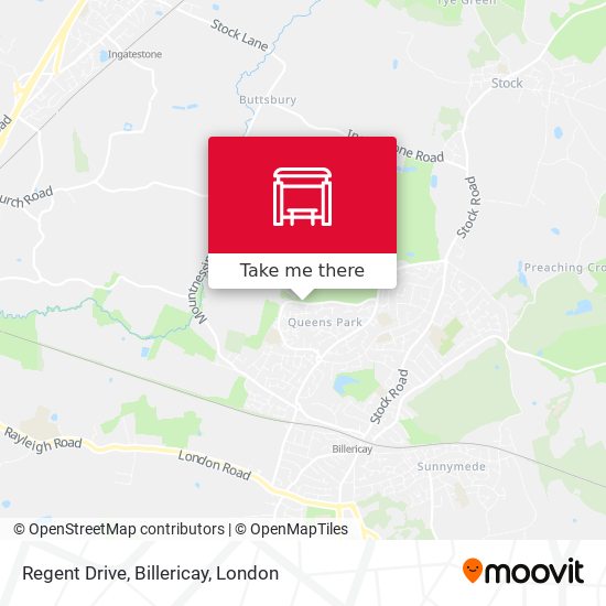Regent Drive, Billericay map