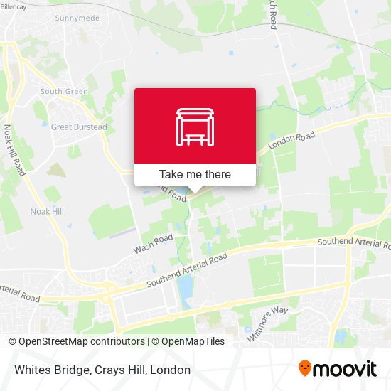 Whites Bridge, Crays Hill map
