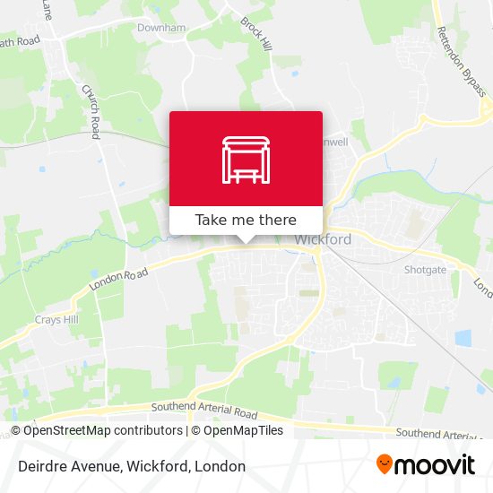 Deirdre Avenue, Wickford map