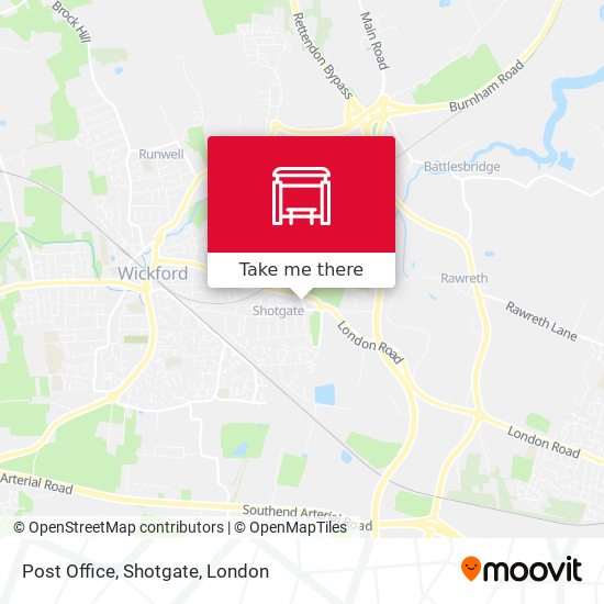 Post Office, Shotgate map