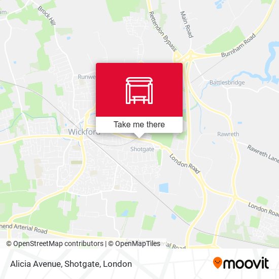 Alicia Avenue, Shotgate map