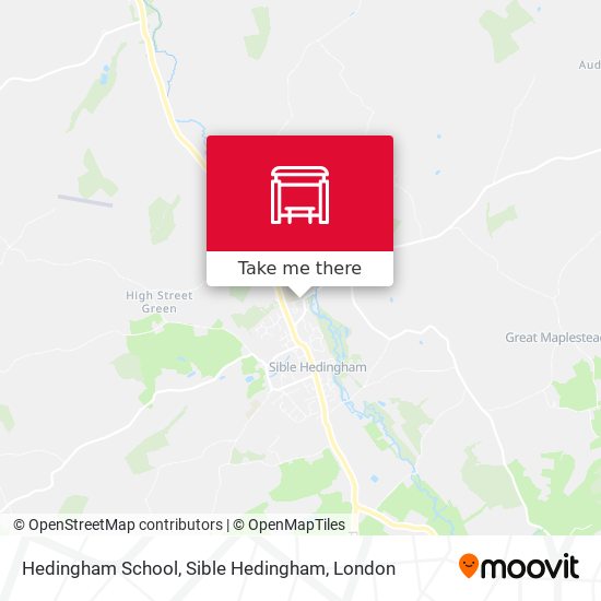 Hedingham School, Sible Hedingham map