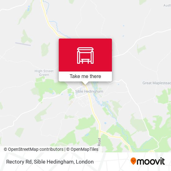 Rectory Rd, Sible Hedingham map