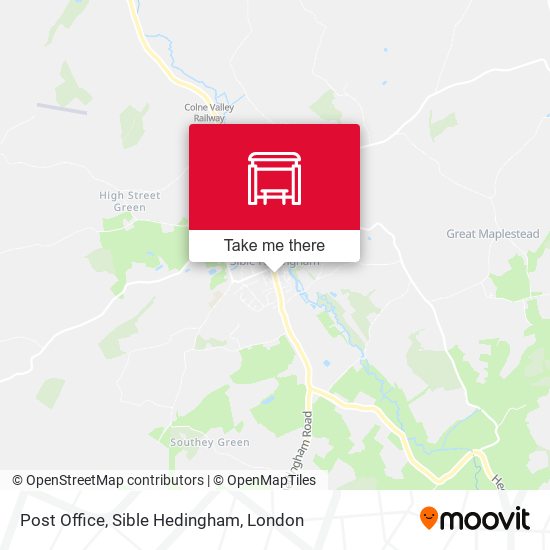 Post Office, Sible Hedingham map