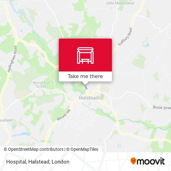 Hospital, Halstead map