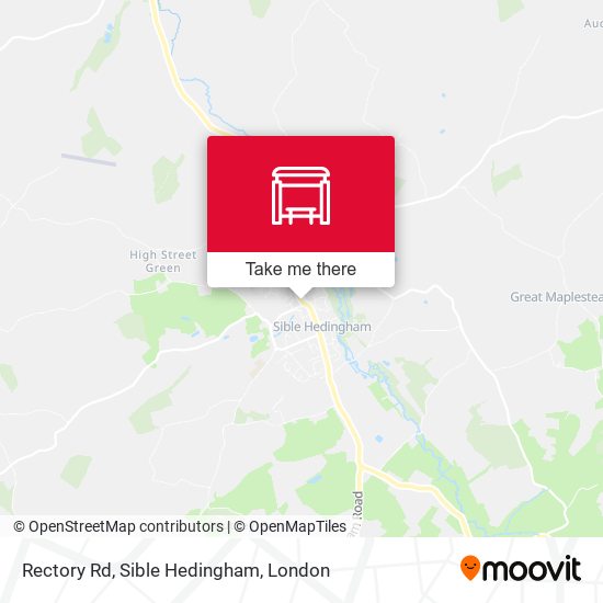 Rectory Rd, Sible Hedingham map