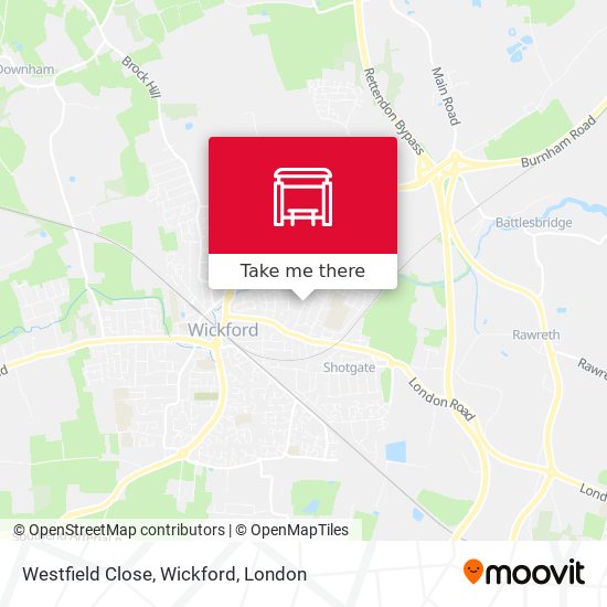 Westfield Close, Wickford map