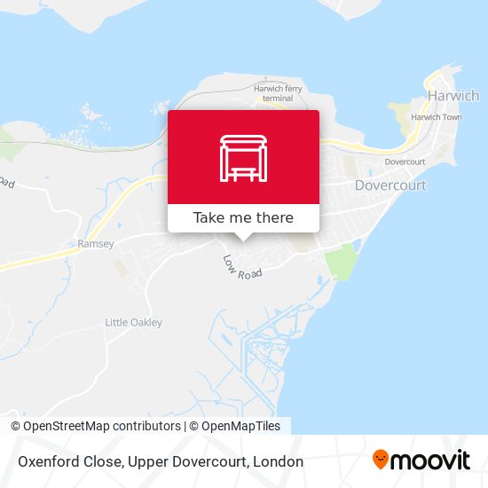 Oxenford Close, Upper Dovercourt map
