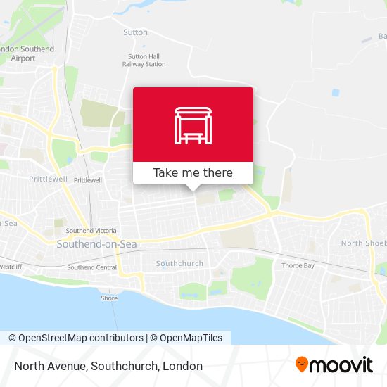 North Avenue, Southchurch map