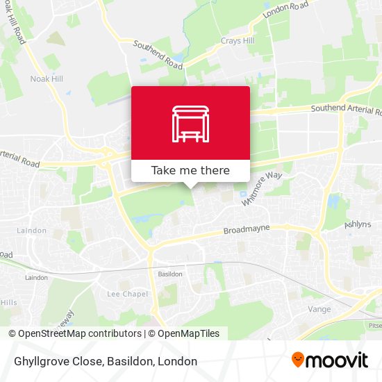 Ghyllgrove Close, Basildon map