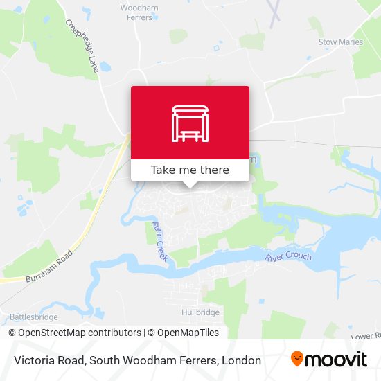 Victoria Road, South Woodham Ferrers map