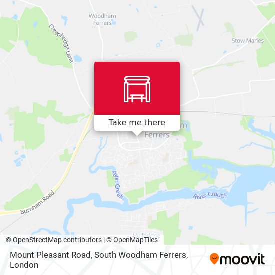 Mount Pleasant Road, South Woodham Ferrers map