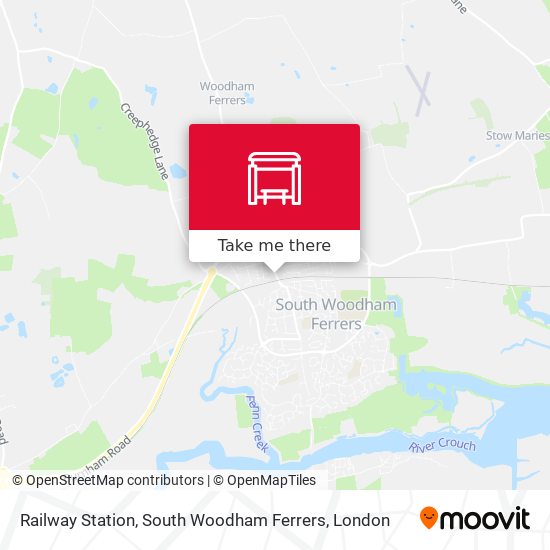 Railway Station, South Woodham Ferrers map