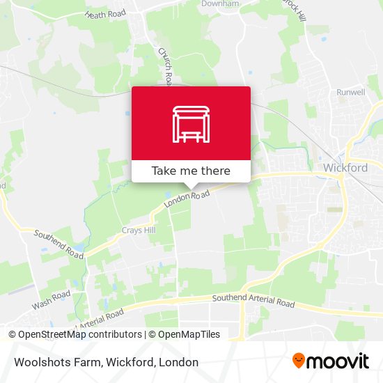Woolshots Farm, Wickford map