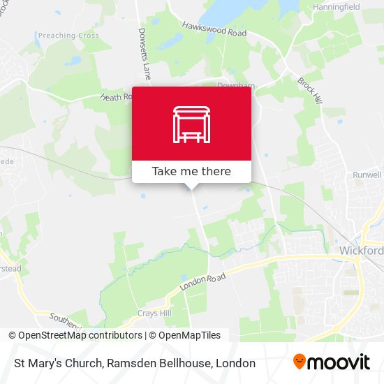 St Mary's Church, Ramsden Bellhouse map