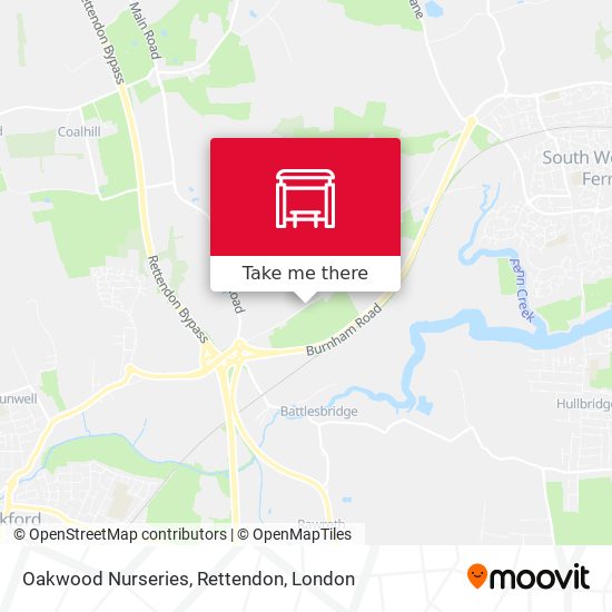Oakwood Nurseries, Rettendon map