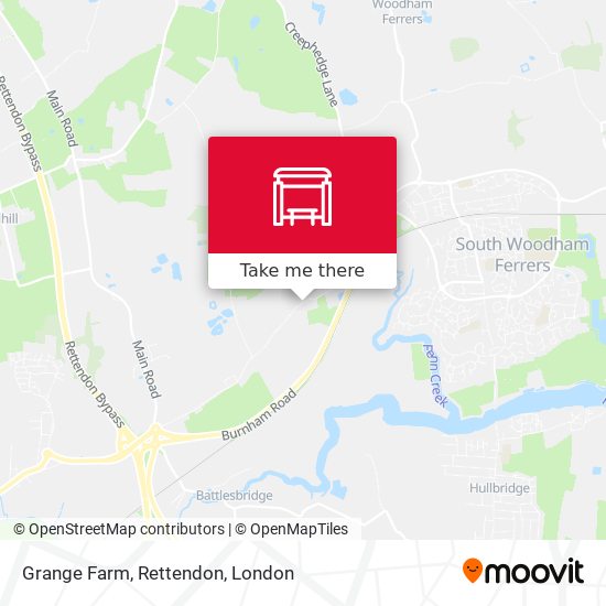 Grange Farm, Rettendon map