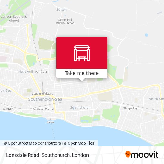 Lonsdale Road, Southchurch map