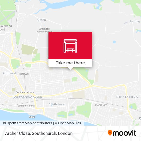 Archer Close, Southchurch map