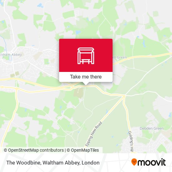The Woodbine, Waltham Abbey map