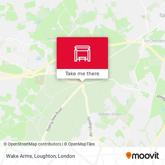 Wake Arms, Loughton map