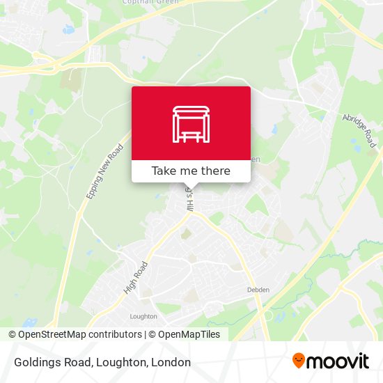 Goldings Road, Loughton map