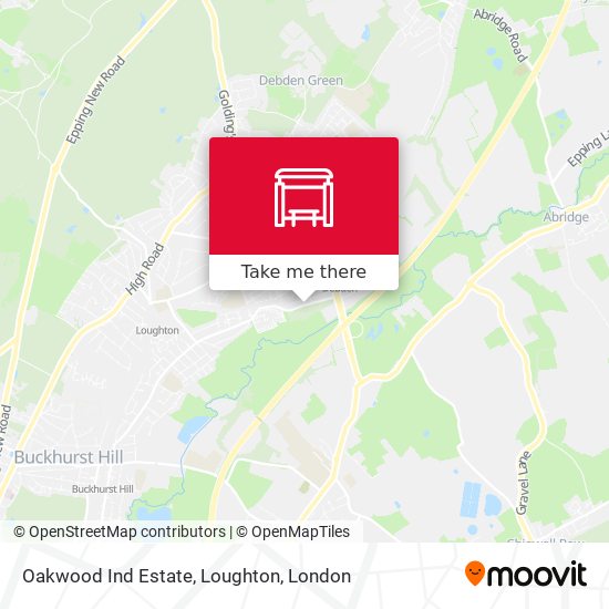 Oakwood Ind Estate, Loughton map