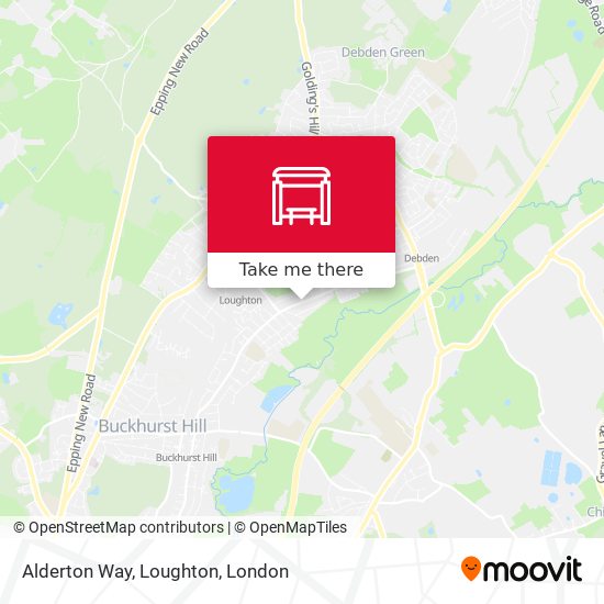 Alderton Way, Loughton map