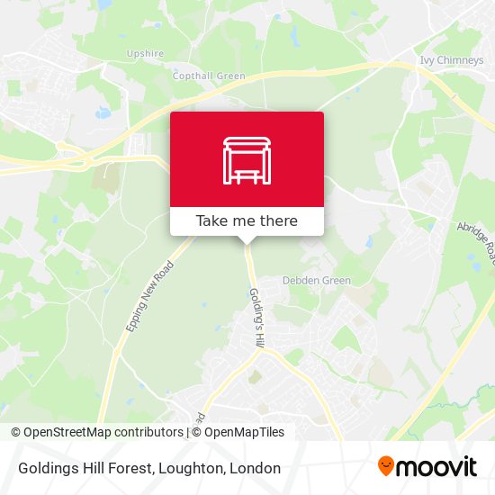 Goldings Hill Forest, Loughton map