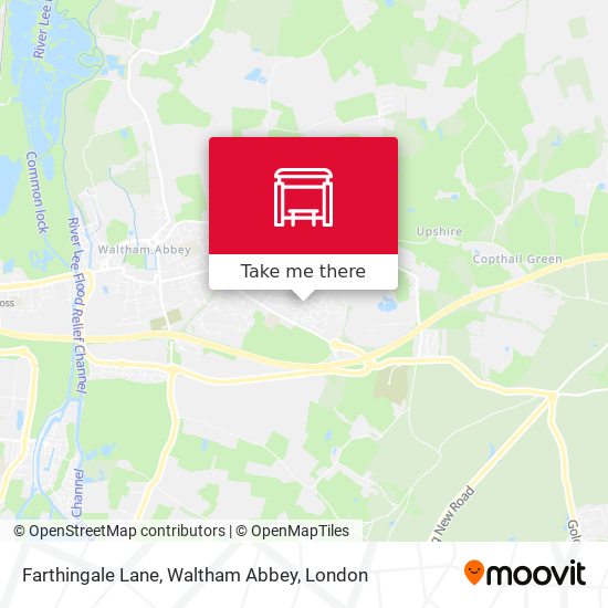Farthingale Lane, Waltham Abbey map