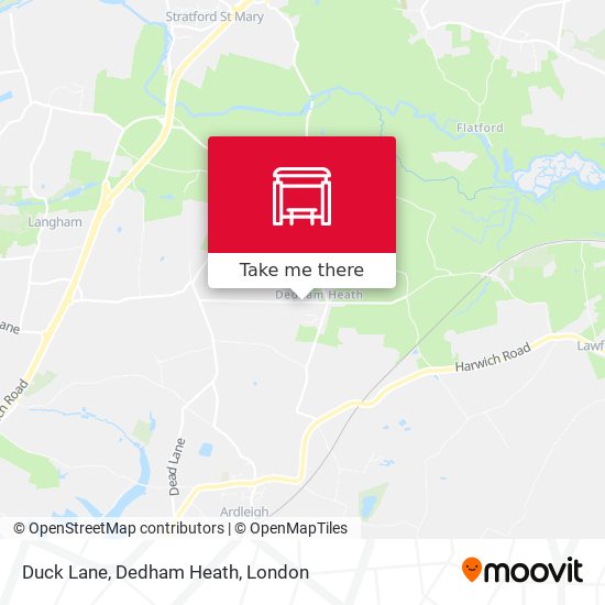 Duck Lane, Dedham Heath map