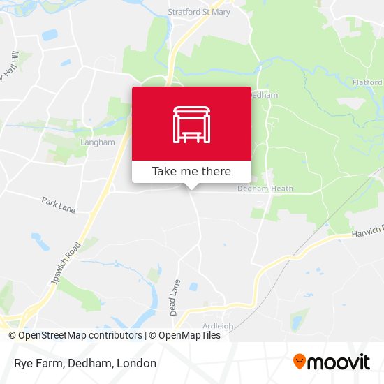 Rye Farm, Dedham map