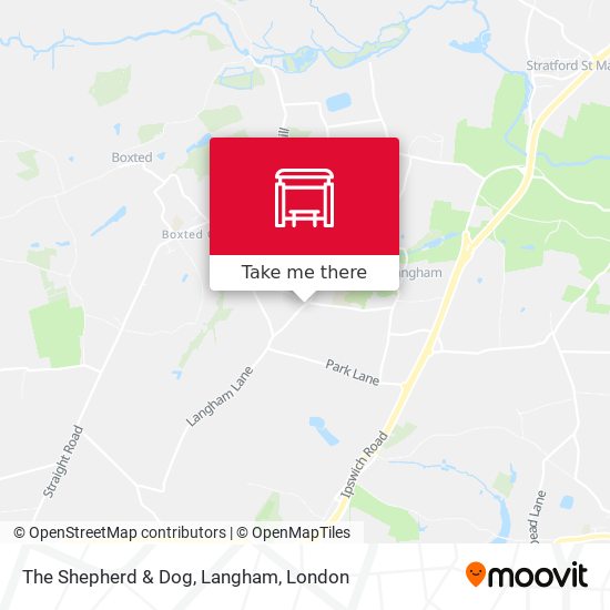 The Shepherd & Dog, Langham map