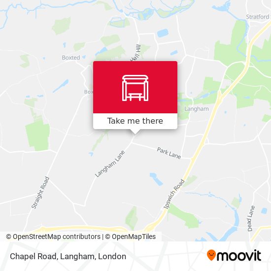 Chapel Road, Langham map