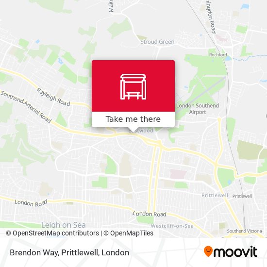 Brendon Way, Prittlewell map