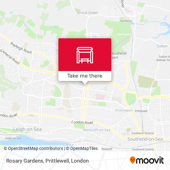 Rosary Gardens, Prittlewell map
