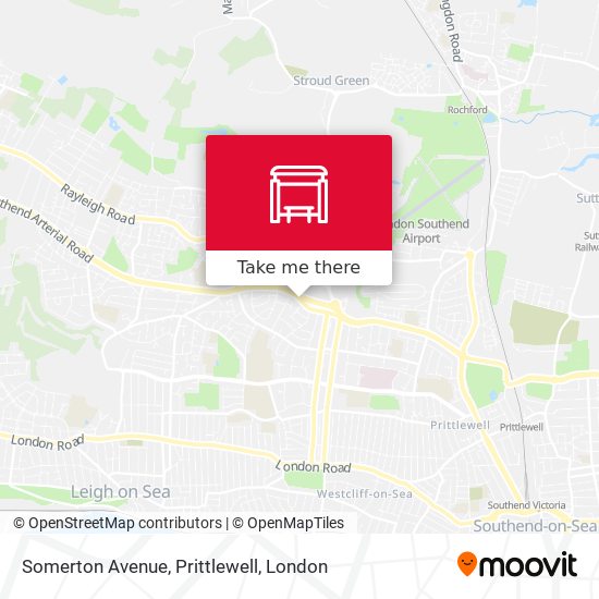 Somerton Avenue, Prittlewell map