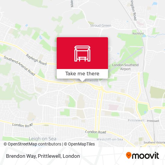 Brendon Way, Prittlewell map