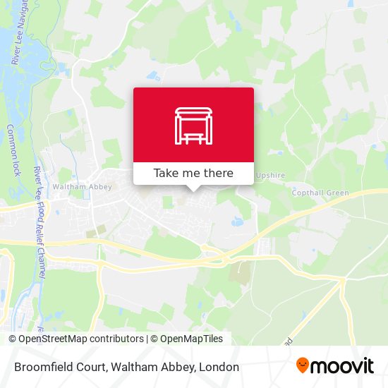 Broomfield Court, Waltham Abbey map