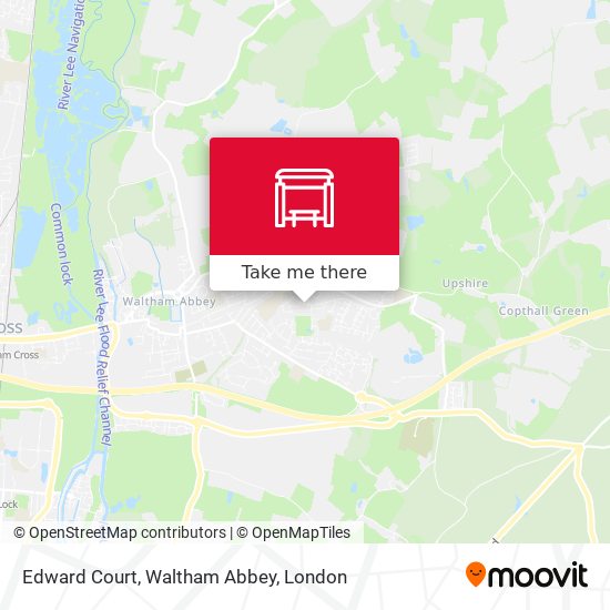 Edward Court, Waltham Abbey map