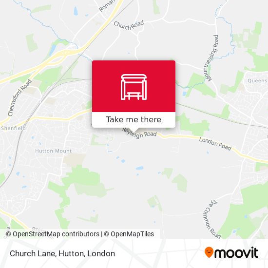 Church Lane, Hutton map