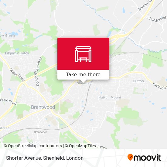 Shorter Avenue, Shenfield map